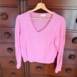Roller Rabbit Pink V-Neck Sweater